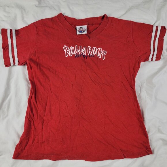 Vintage Bubba Gump Shrimp Co Adults Red T Shirt Large Work Wear Casual - Picture 1 of 8